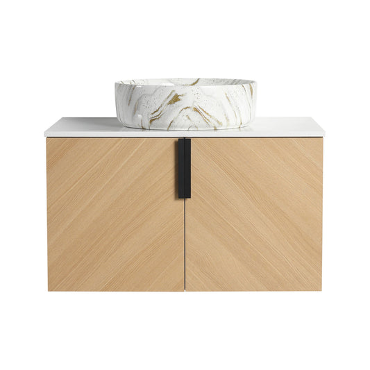 Wall Mounted Bathroom Vanity & Art Sink