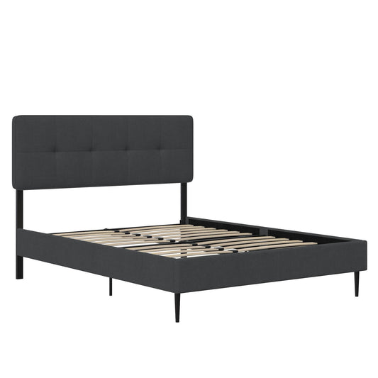 Tyler - Full Upholstered Bed - Dark Gray