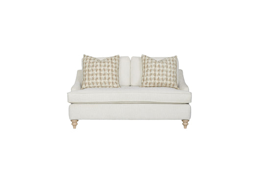 Loveseat Reversable Cushion With 2 Pillows - Off White