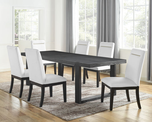 Yves - 7 Piece Dining Set - White