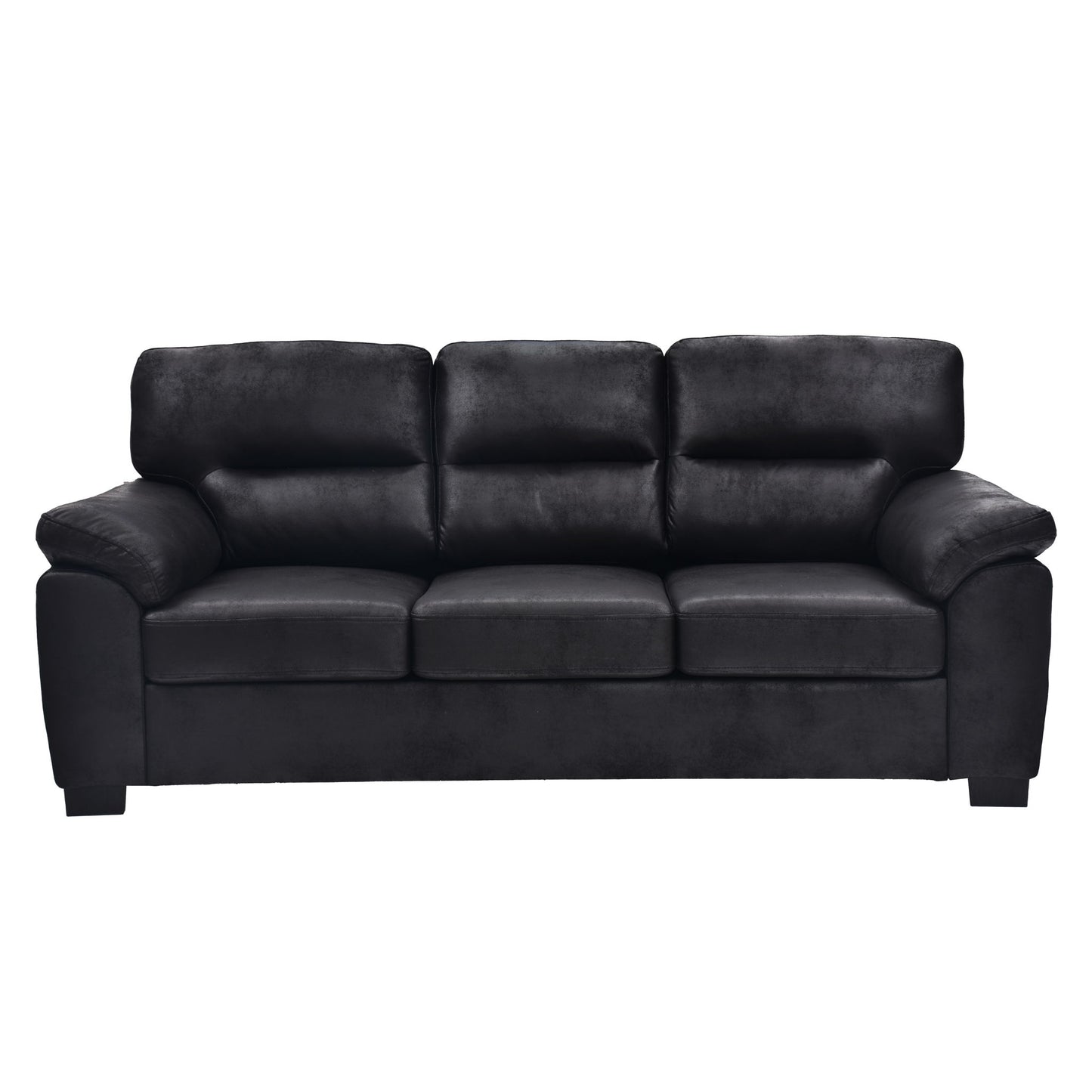 3 Seater Sofa With Padded Armrests And Triangular Leg