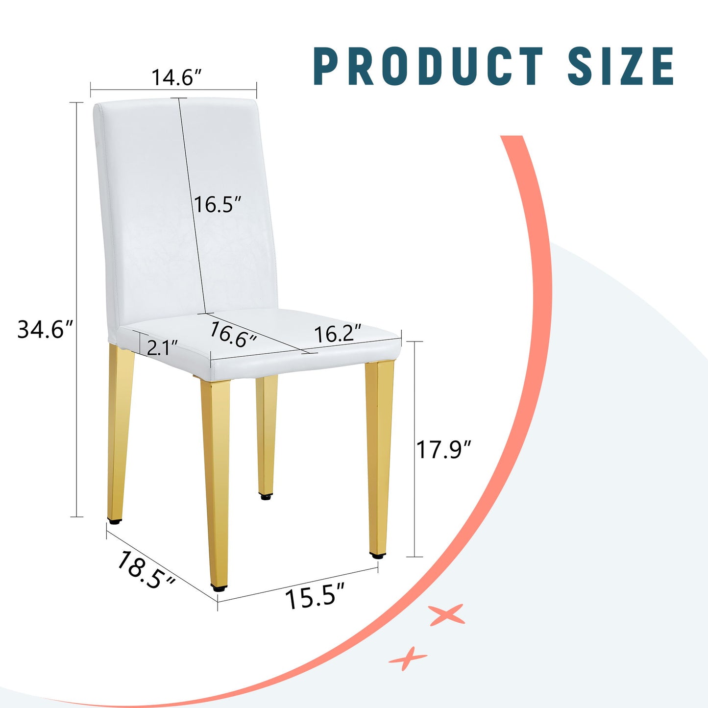 Elegant Upholstered Chairs With Metal Legs