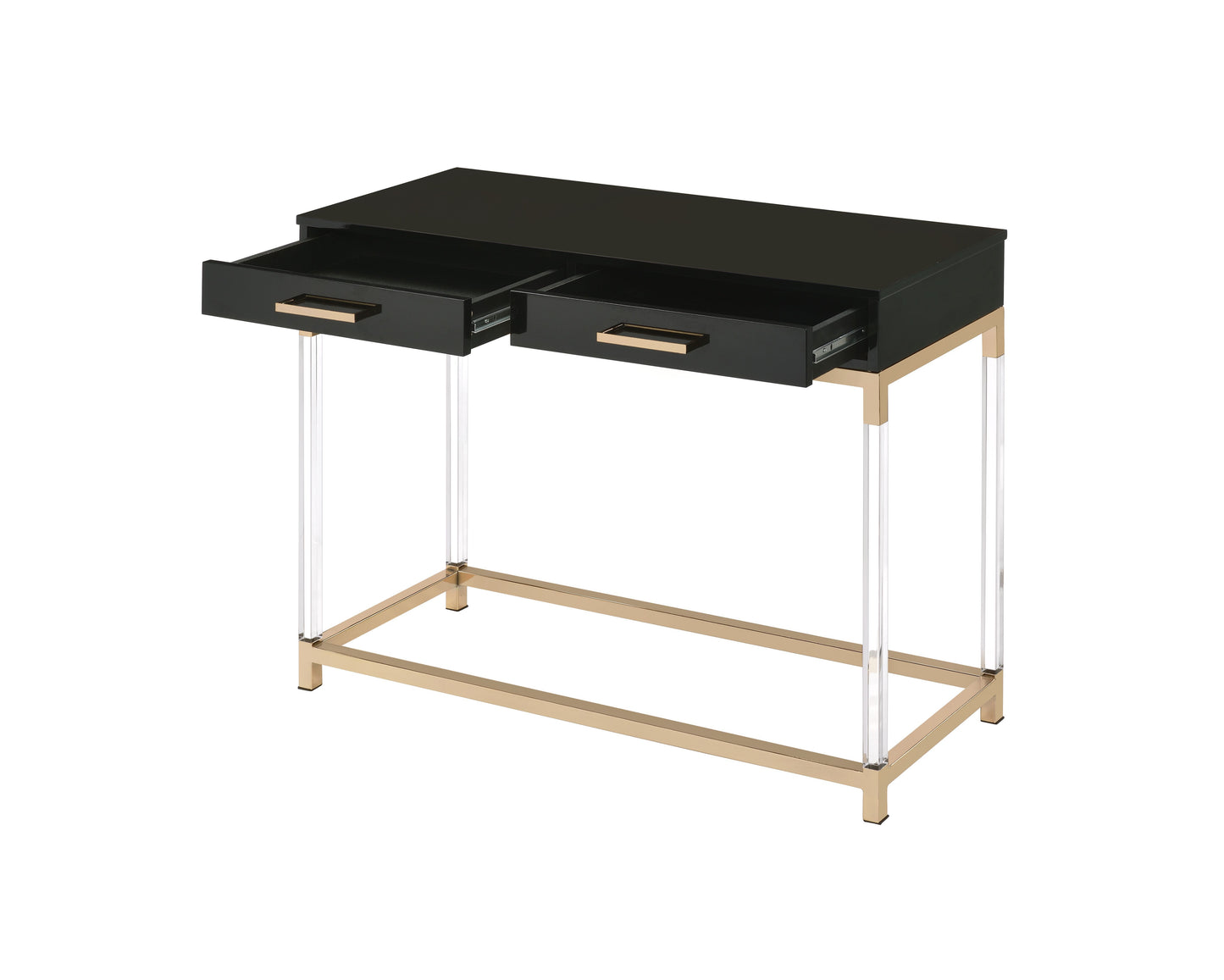 Adiel - Sofa Table - Black / Gold