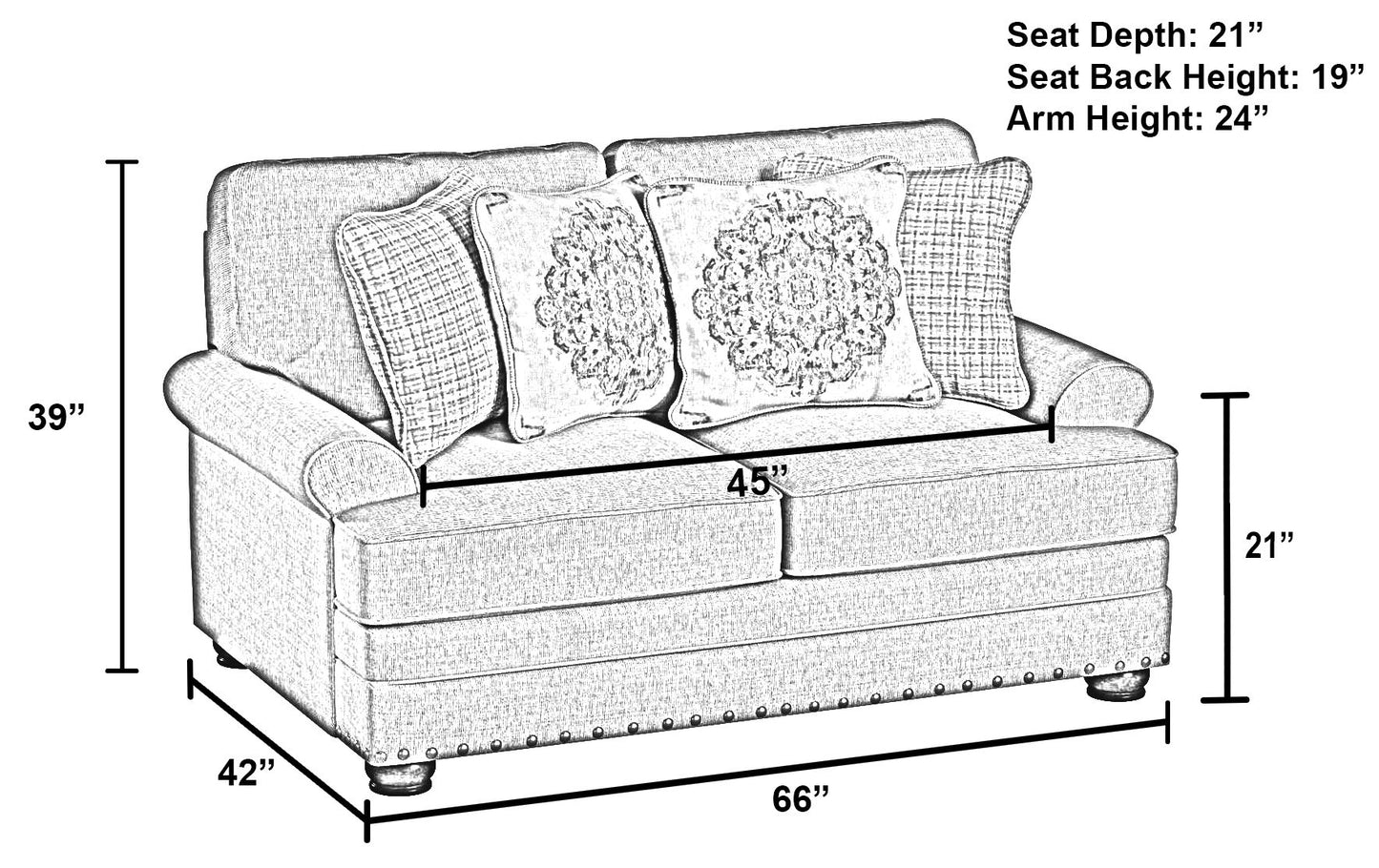 Farmington - Loveseat - Buff