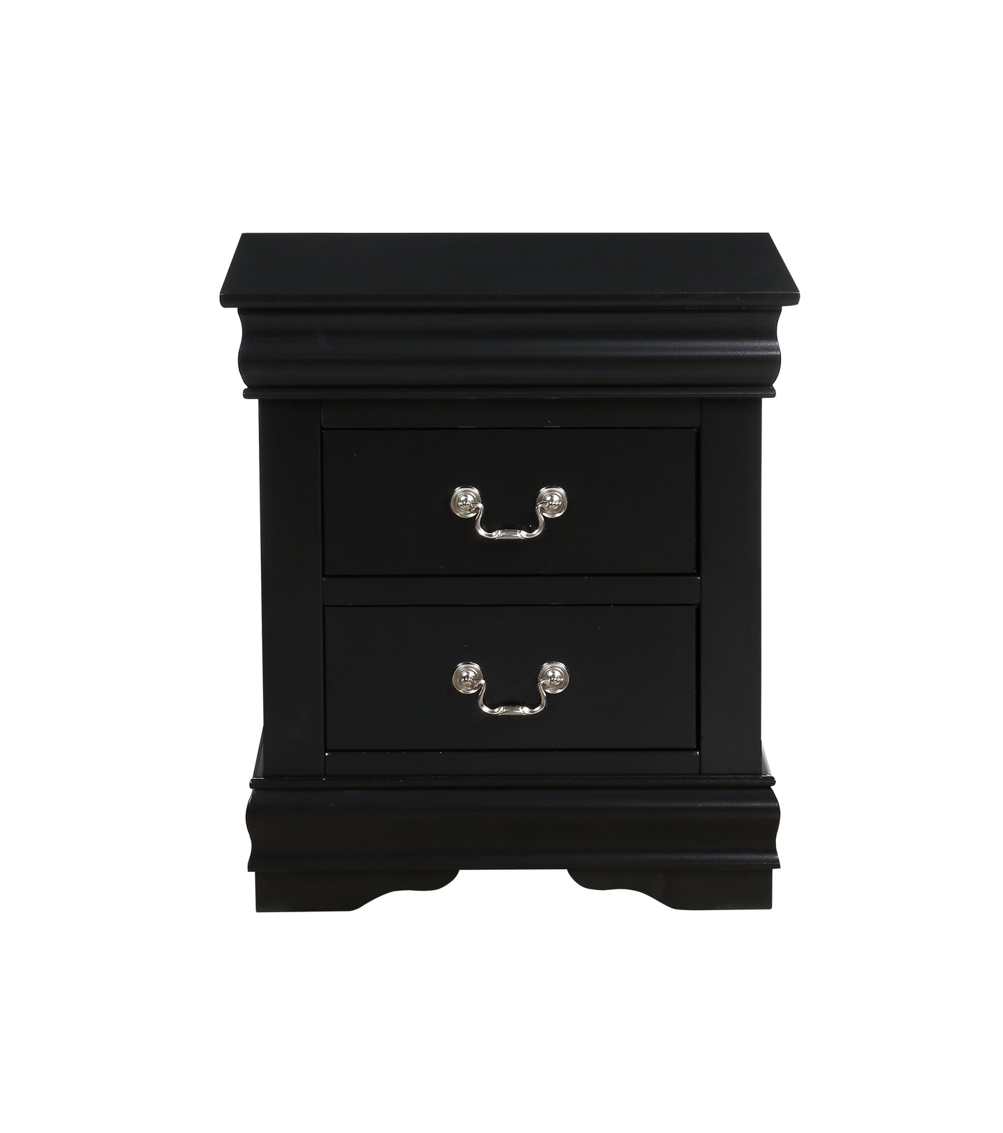 Louis Philippe Black Finish 5PCS Bedroom Set (Queen)