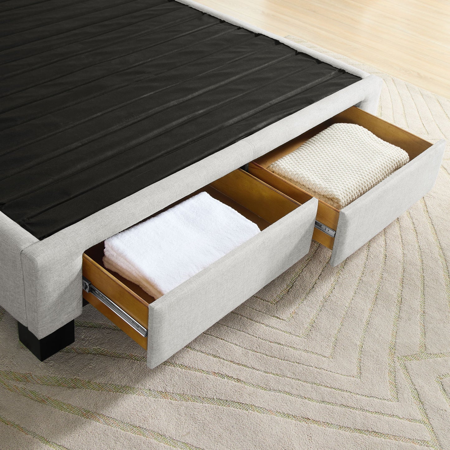 Contempo - King Storage Drawers - Oat