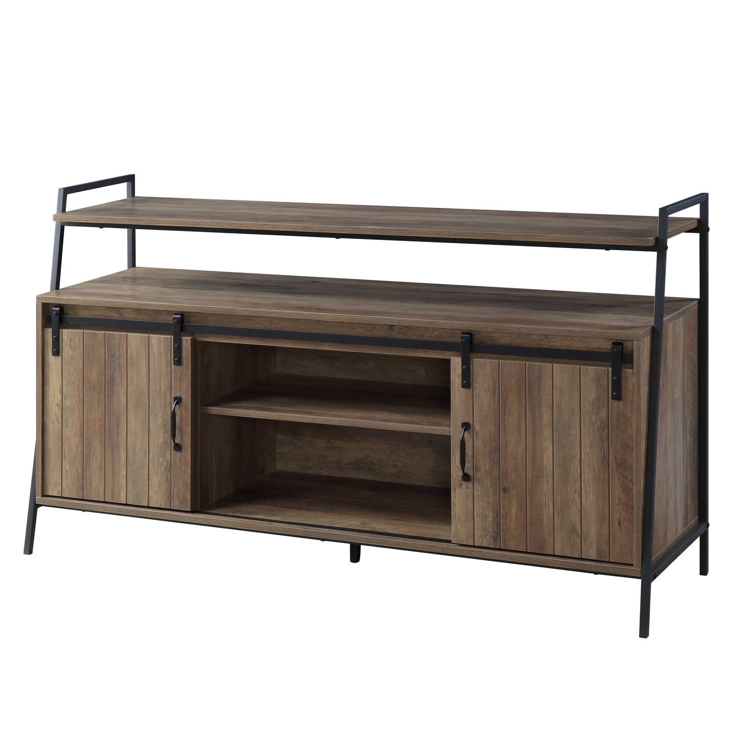 Rashawn - Rustic TV Stand - Oak