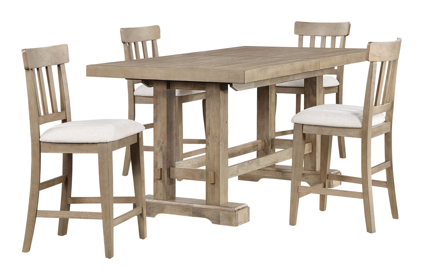 Napa - 5 Piece Dining Set With Counter Table - Sand