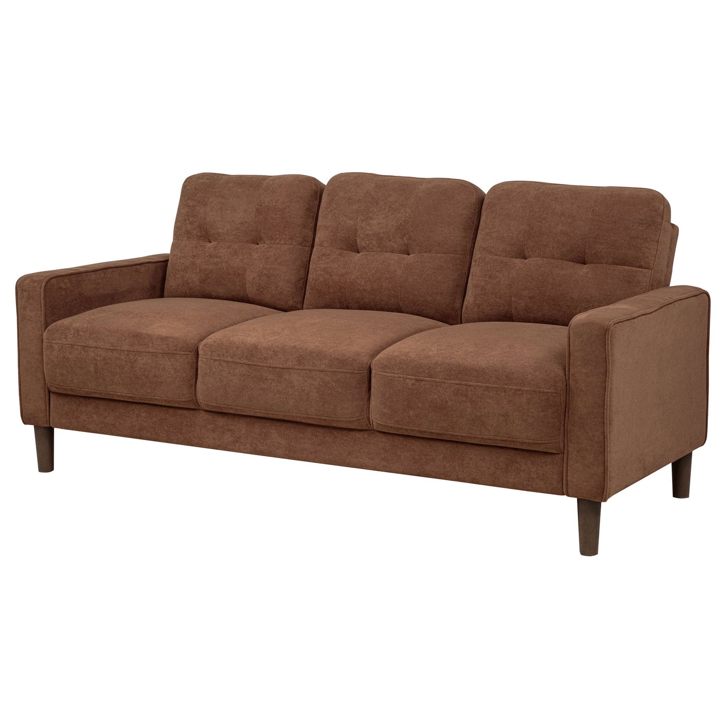 Heather - Track Arm Tufted Sofa - Rust