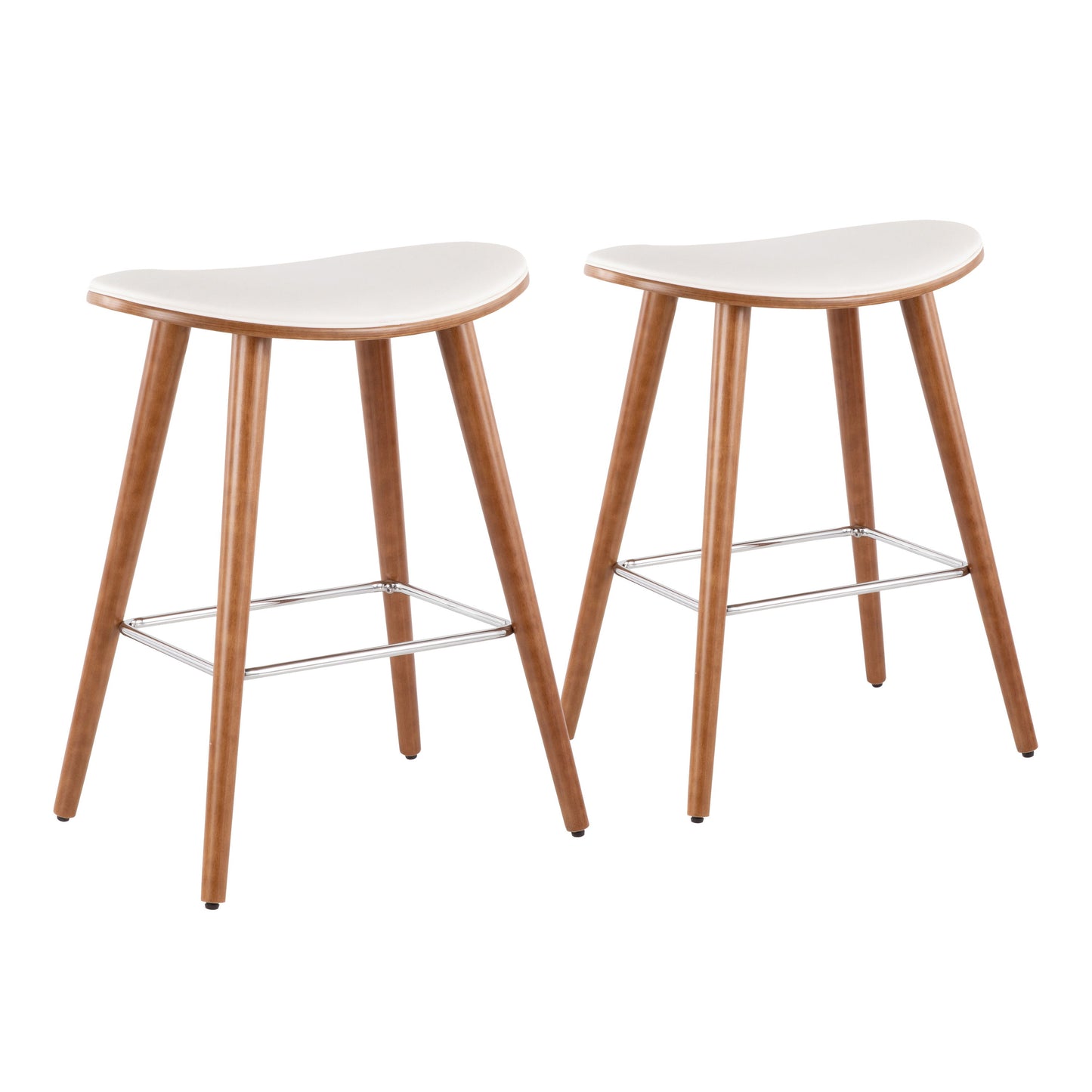 Saddle - Contemporary Counter Stool (Set of 2)