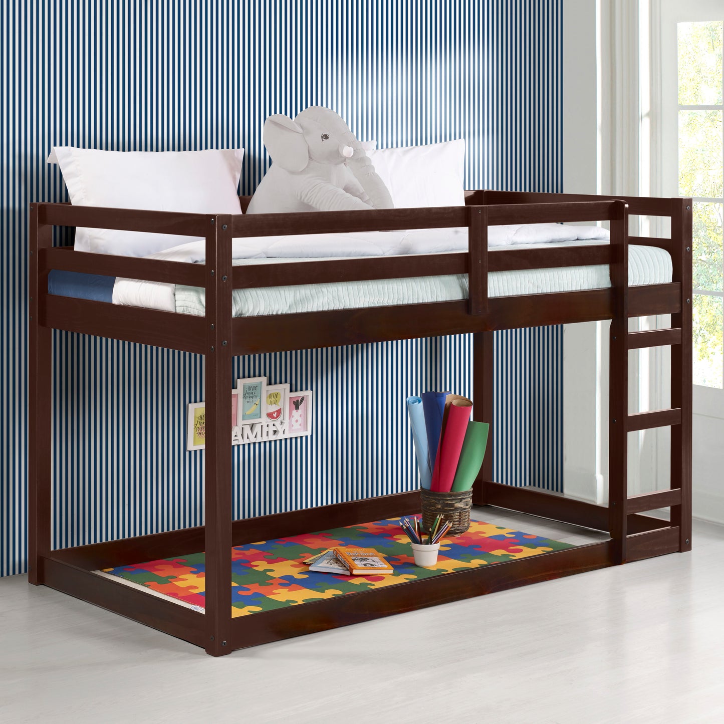 Gaston - Twin Loft Bed - Espresso