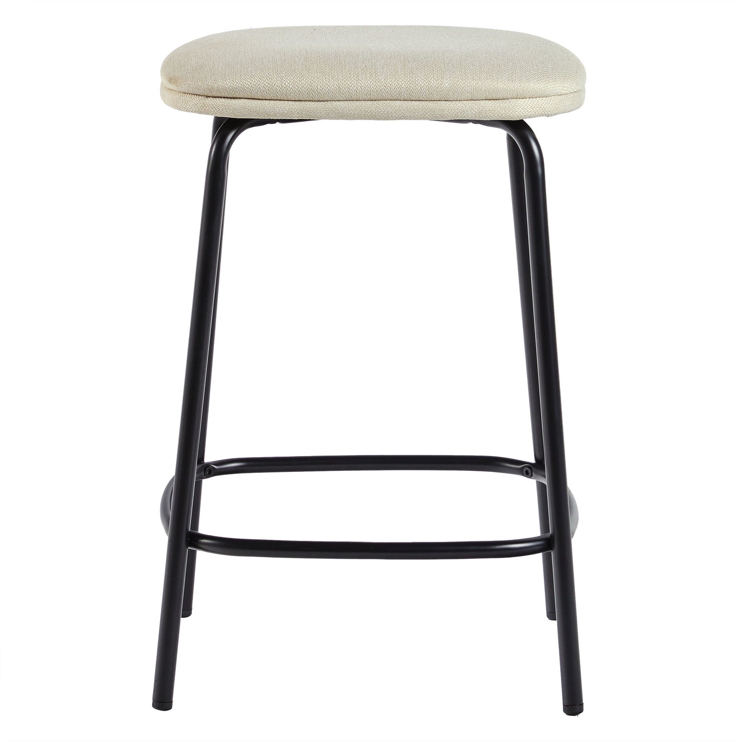 Modern Simple Counter Stool With Upholstered Seat (Set of 2)