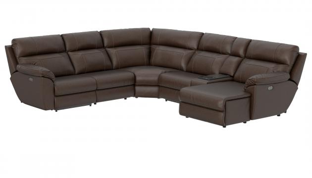 Catnapper Sanford — 6-piece power chaise with refrigerator in Espresso