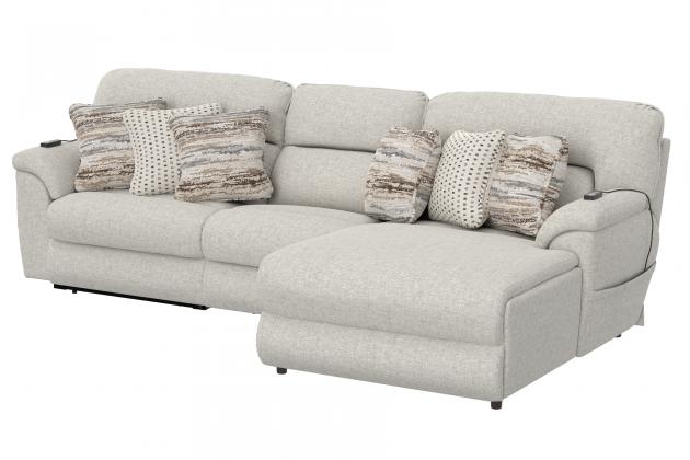 Catnapper Escape — 3-piece power right chaise in Arctic