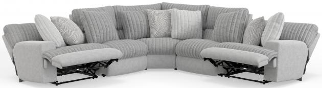 Catnapper Abraxas — 5-piece manual reclining L-shaped in Moonstruck