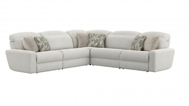 Catnapper Terrence — 5-piece power reclining L-shaped in Chalk