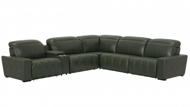 Catnapper Spoleto — 6-piece power sectional with console in Pine