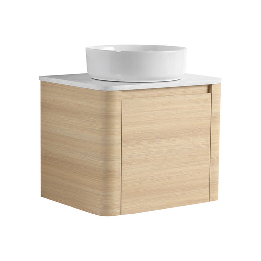 Mounted Bathroom Vanity With Art Sink & 2 Soft Close Doors