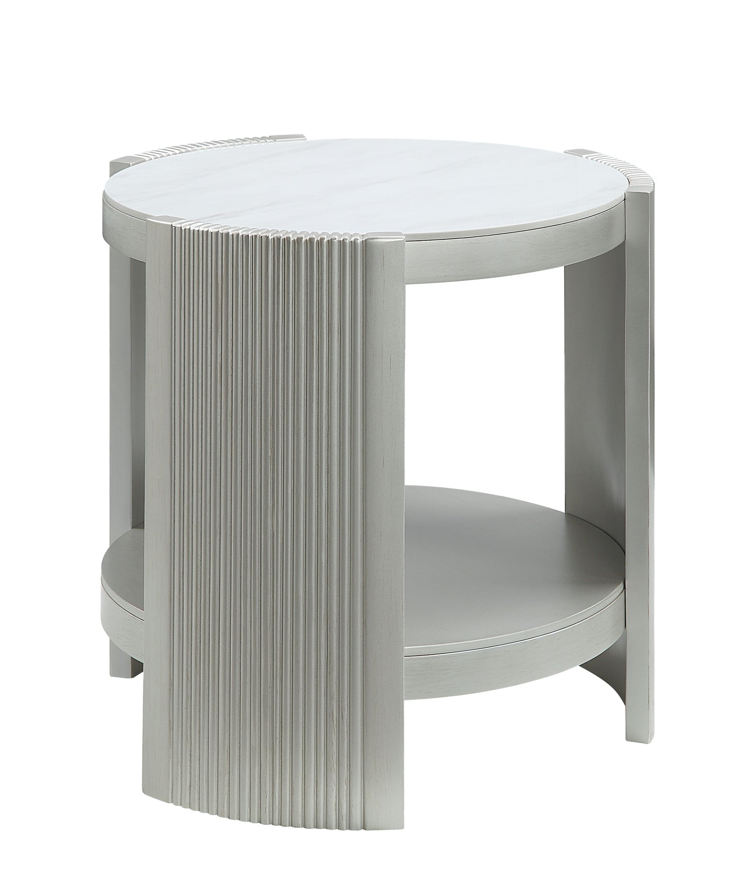 Kasa - Sintered Stone End Table - Champagne