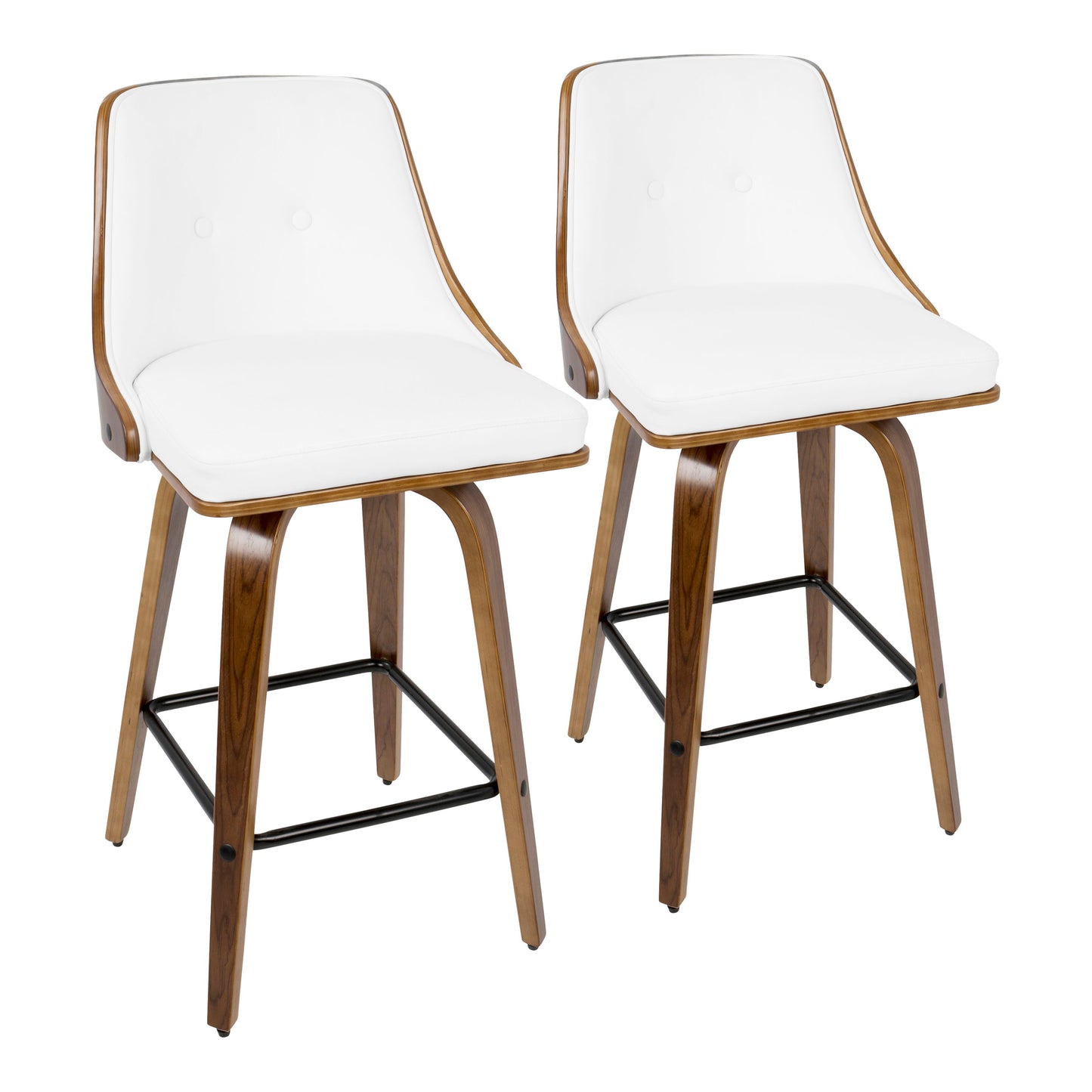 Gianna - Mid Century Modern Counter Stool (Set of 2)