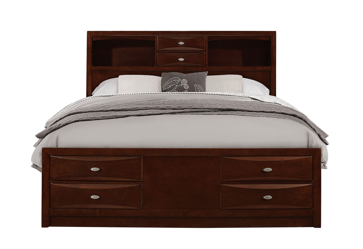 Linda - King Bed Side Rails - New Merlot