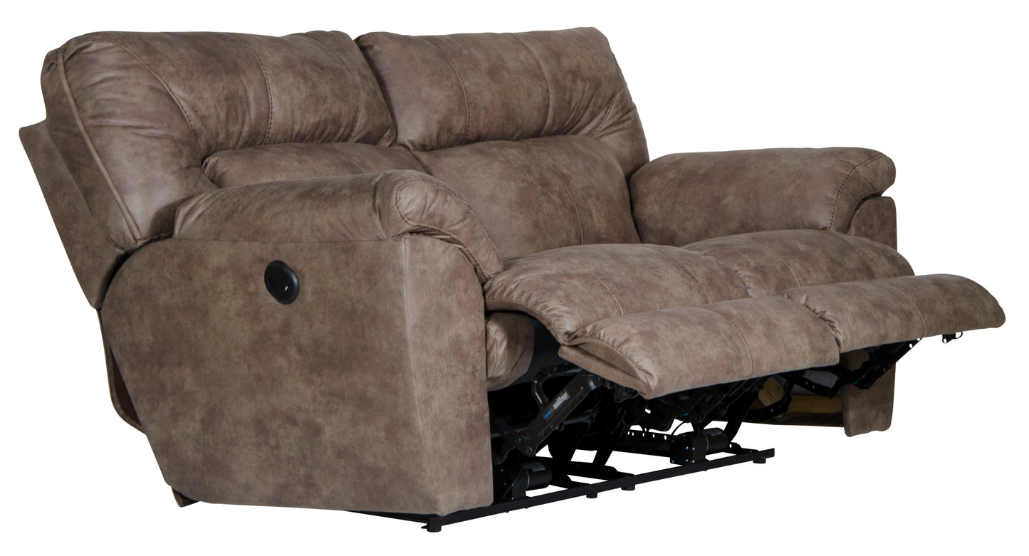 Hollins - Power Reclining Loveseat - Coffee