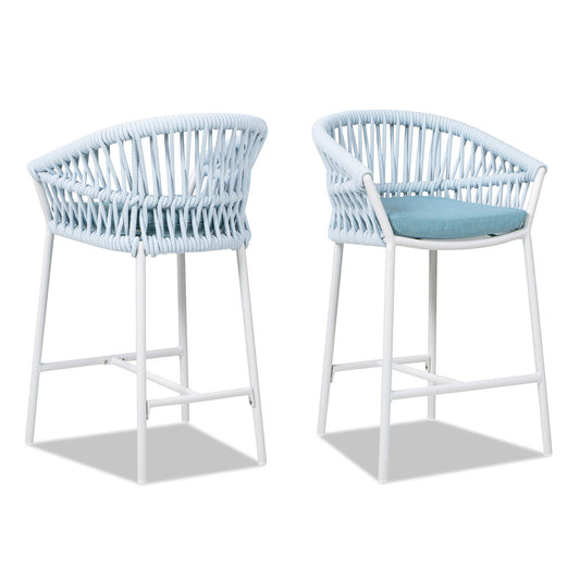 Maiden - Patio Counter Stool Sunproof Olefin (Set of 2)