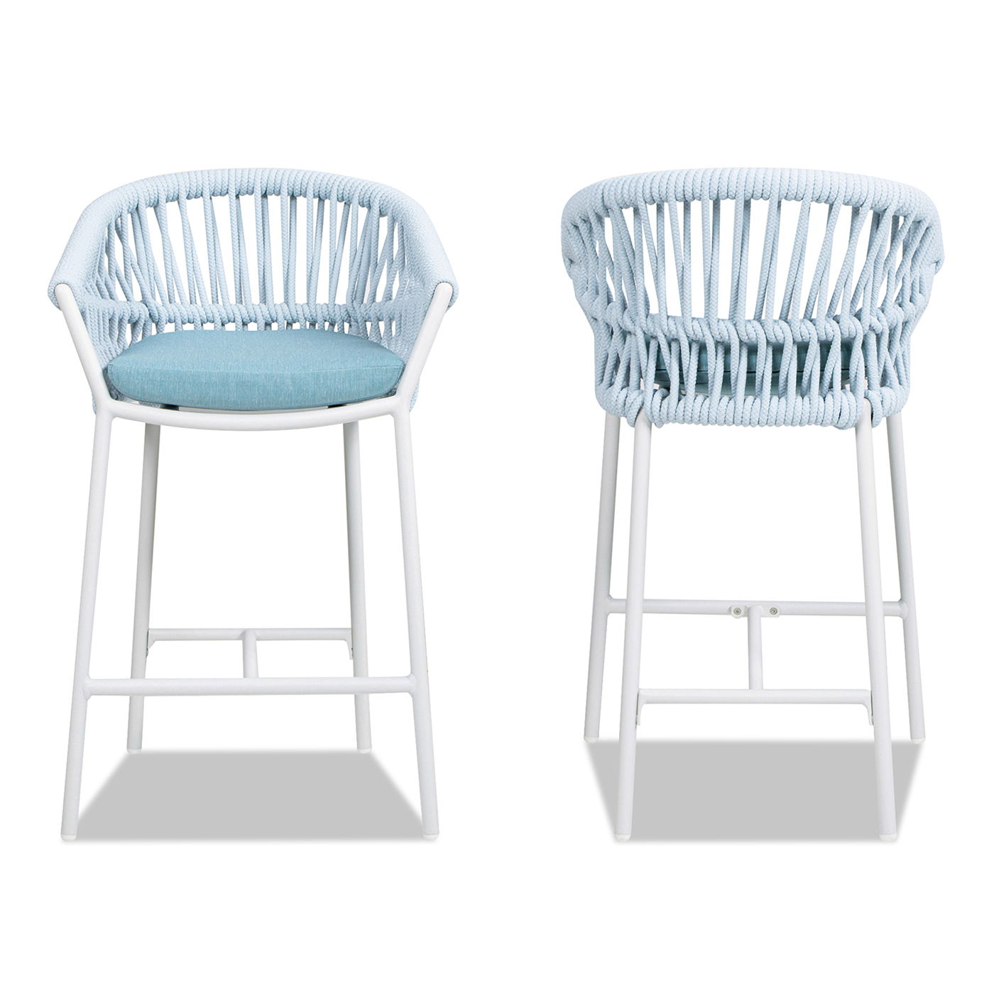 Maiden - Patio Counter Stool Sunproof Olefin (Set of 2)