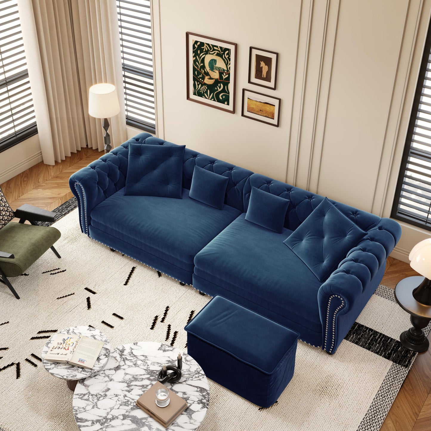 3 In 1 Pull Out Convertible Sleeper Sofa Bed