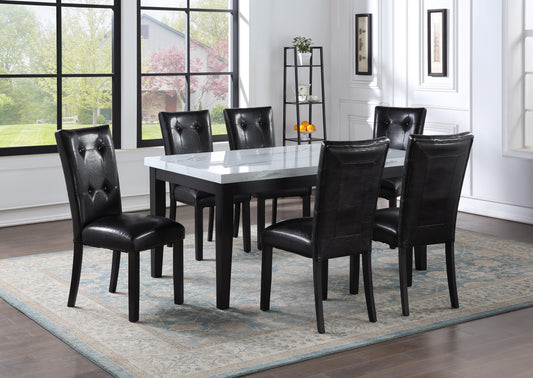 Sterling - 7 Piece Dining Set - Black