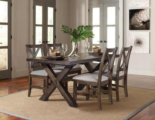 Astoria - 5 Piece Dining Set - Dark Brown