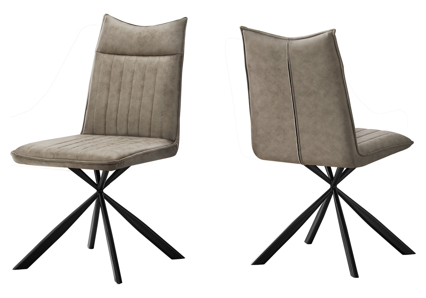 Dining Chair, Side, Upholstered For Dining Room, Modern (Set of 2)