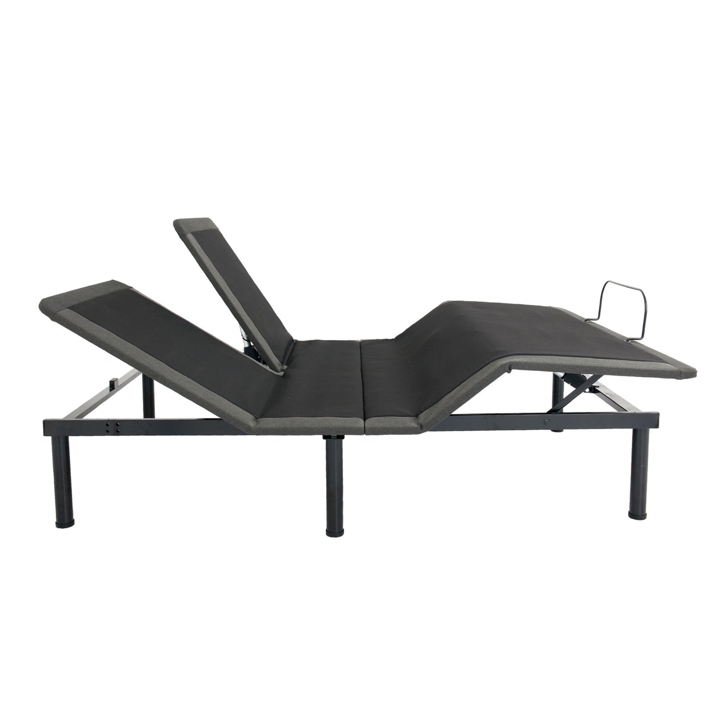 Remedy Sleep - Split Head Queen Adjustable Bed Frame With Voice Activated Controls - Black