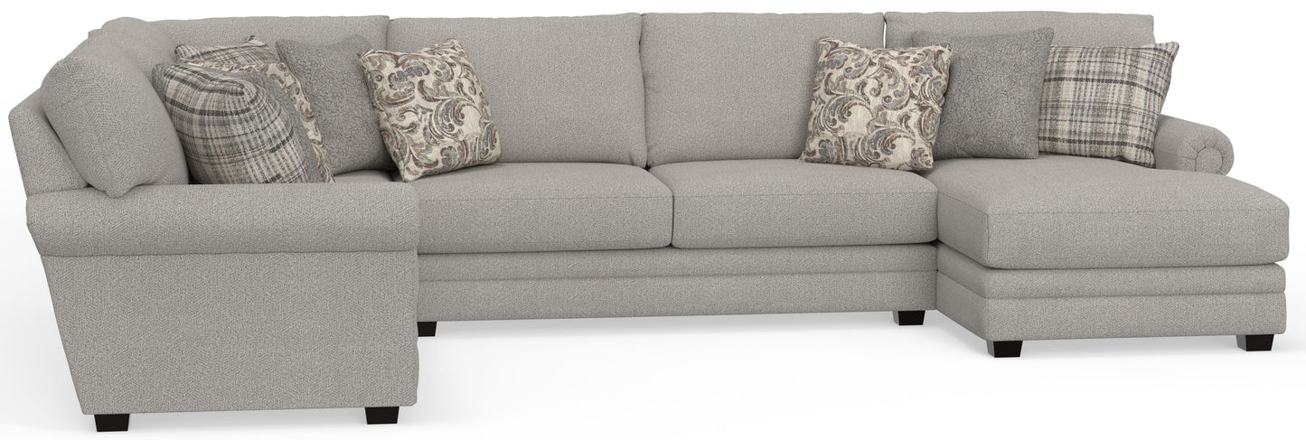 Livingston - Sectional With Comfort Coil Seating And Accent Pillows