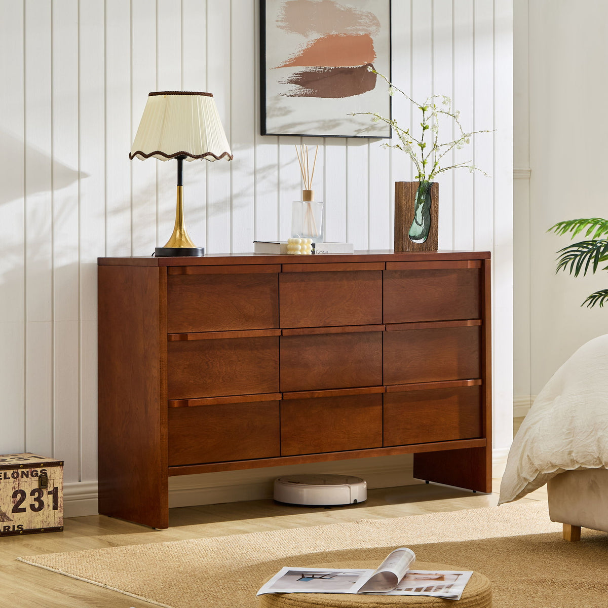Sideboard Buffet Cabinet With Storage, 2 Doors 3 Drawers