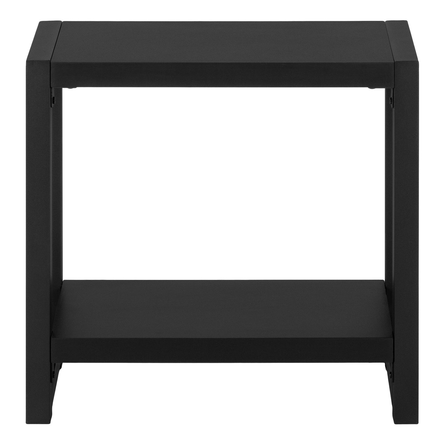 Accent Side Table, Narrow, Small, 2 Tier, Contemporary And Modern