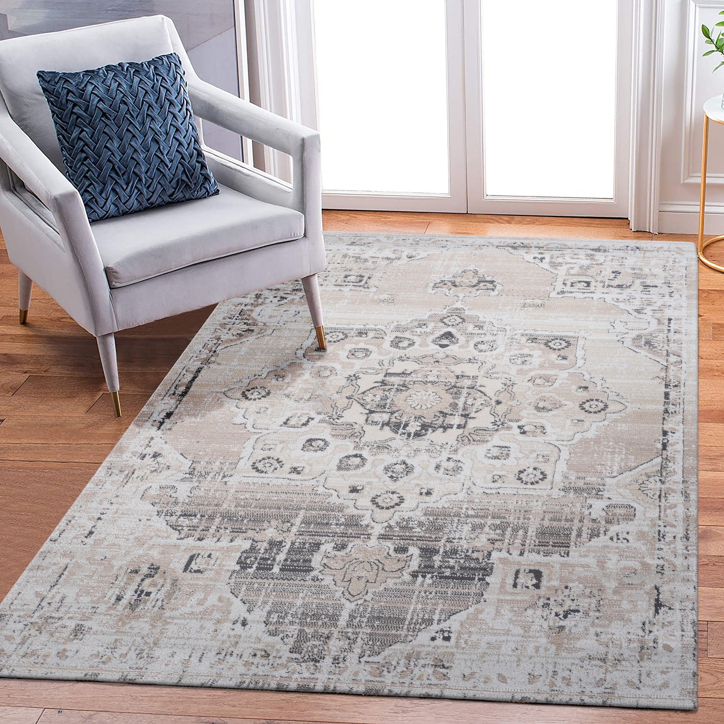 Payas - Medallion Non-Shedding Living Room Bedroom Dining Home Office Stylish And Stain Resistant Area Rug