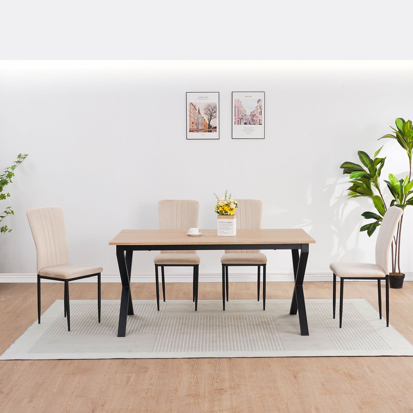 Velvet Dining Chairs For Dining Room (Set of 4)