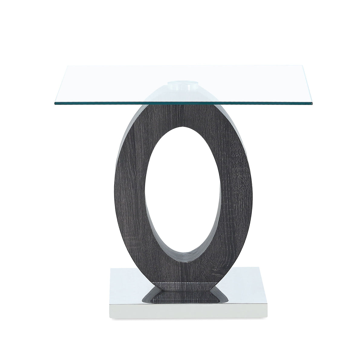 Tracker - End Table - Brown White