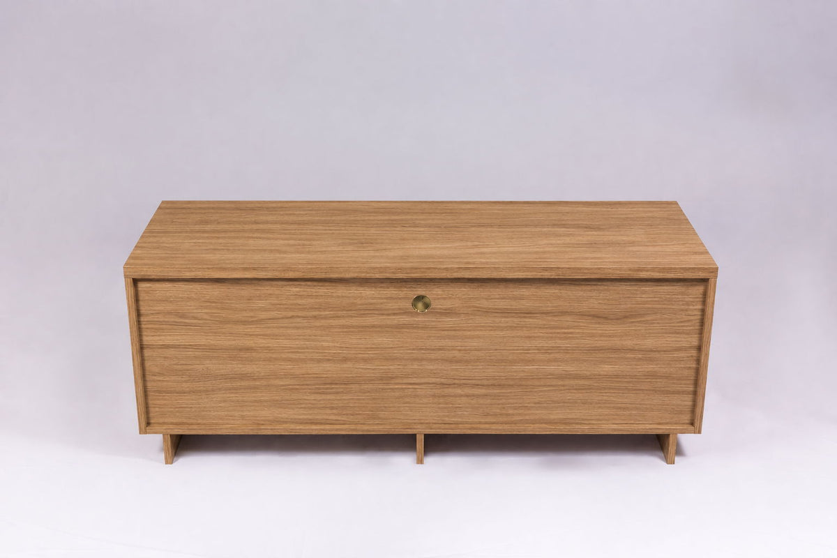 TV Stand For TVs Up To 50" With 1 Drawer And 2 Doors - Oak