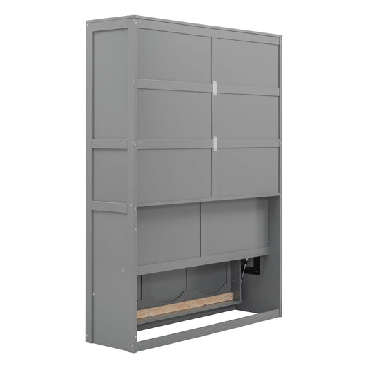 Murphy Wall Bed With Shelves, Space Saving