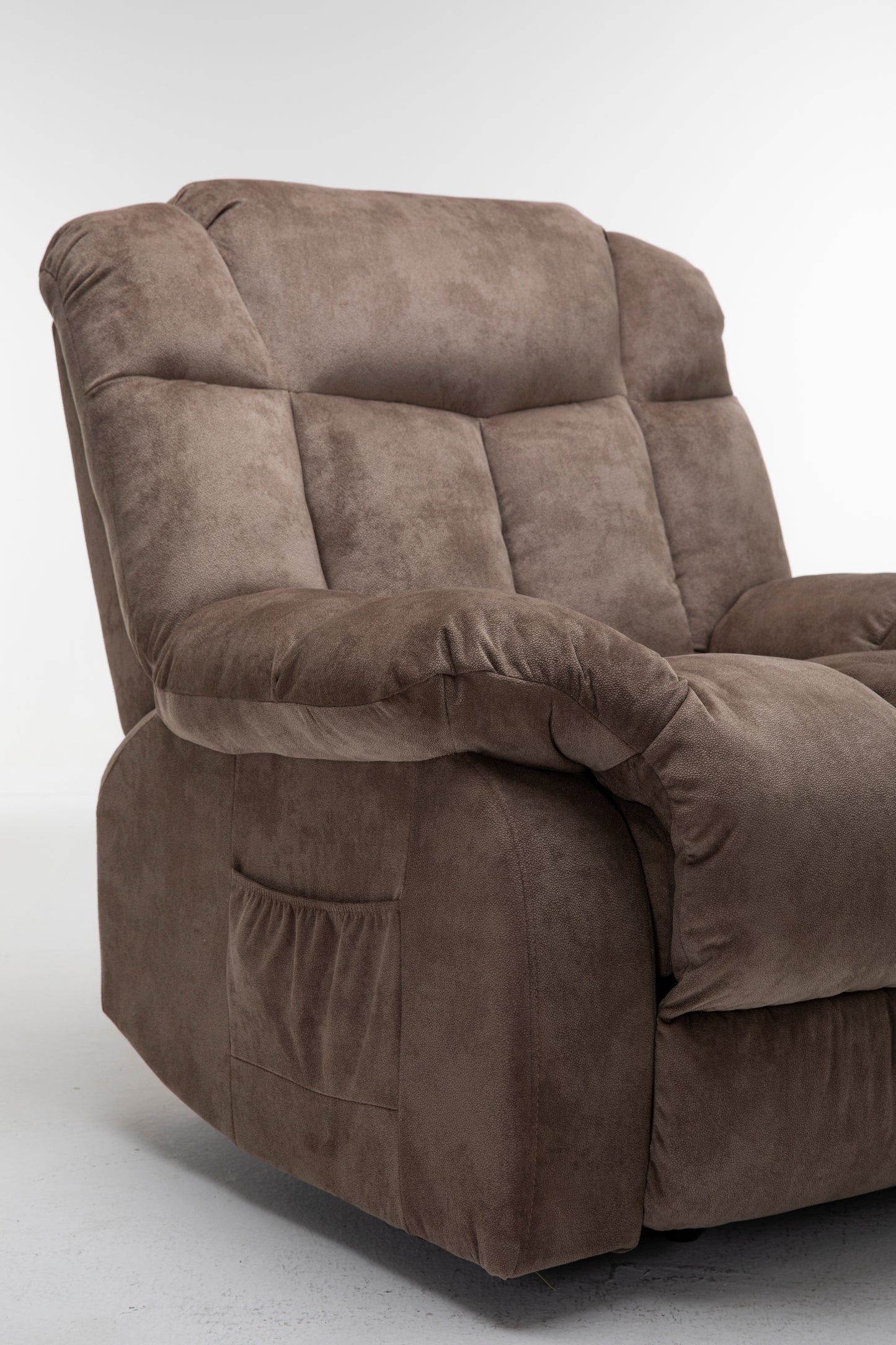 Power Lift Recliner Chair for Elderly- Heavy Duty and Safety Motion Reclining Mechanism-Fabric Sofa Living Room Chair