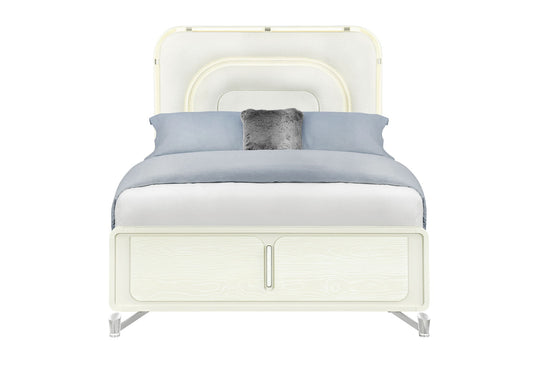 Lyra - Queen Bed / King Bed Side Rails - Beige