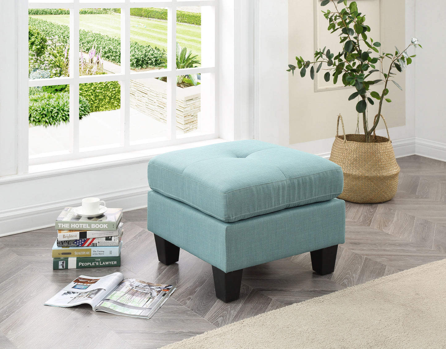 Newbury - G500-O Ottoman - Teal