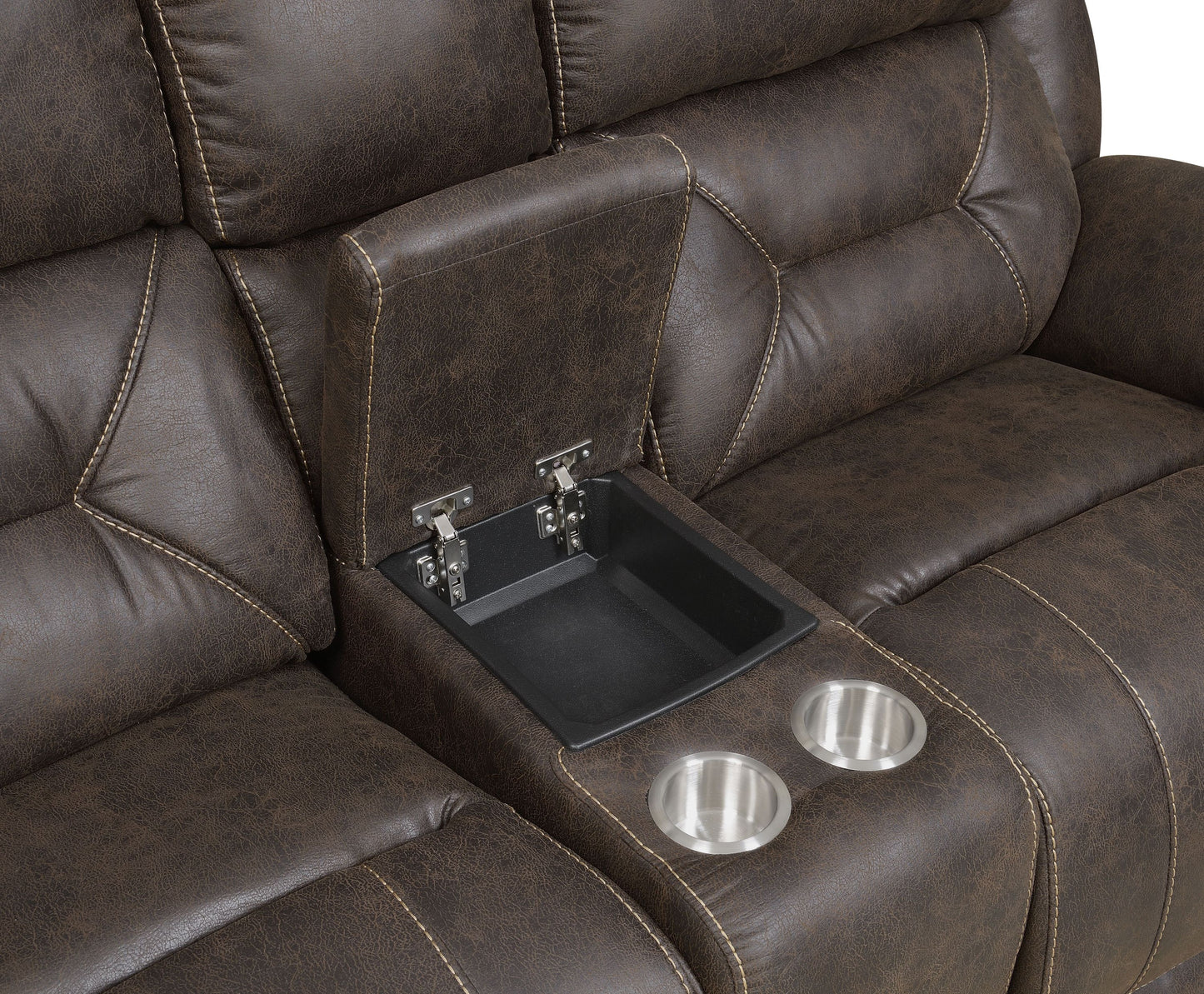 Steve Silver Aria - Power Reclining 3 Piece Living Room Set - Dark Brown