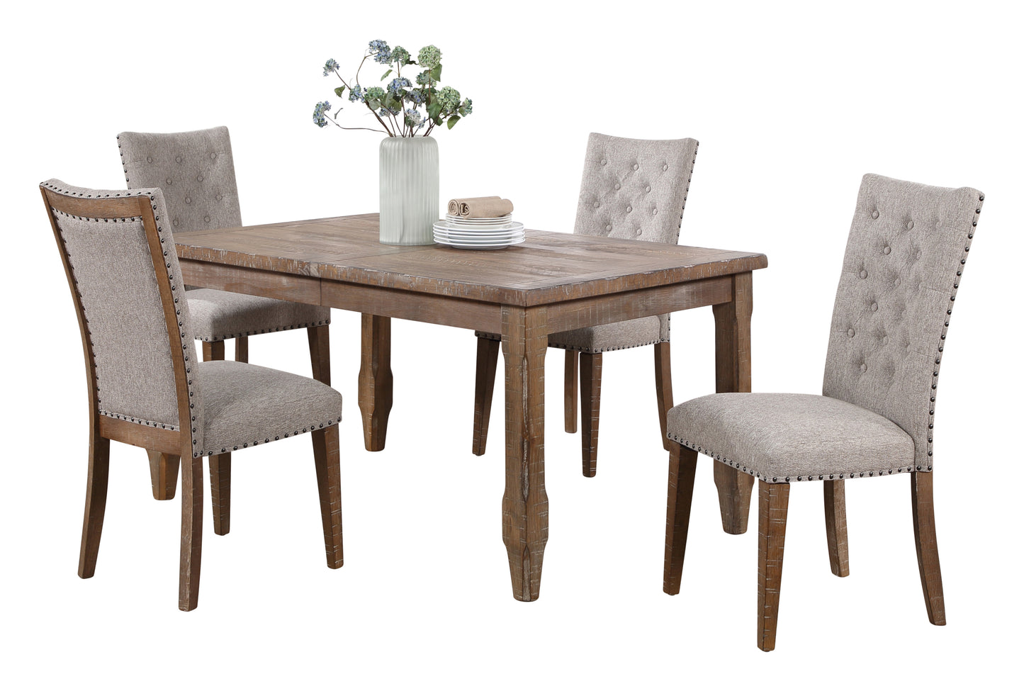 Riverdale - 5 Piece Dining Set - Light Brown