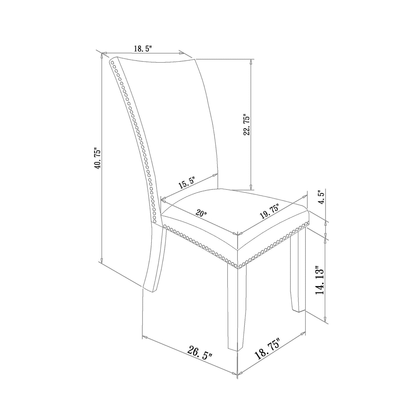 Jhoanna - Dining Chairs (Set of 2) - Black