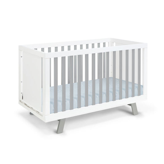 Livia - 3-in-1 Convertible Island Crib - White Frame