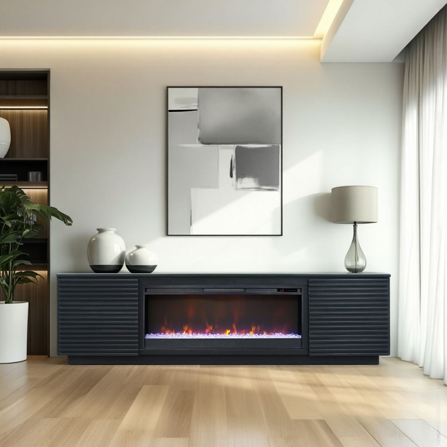 Stardust - Fireplace TV Stand