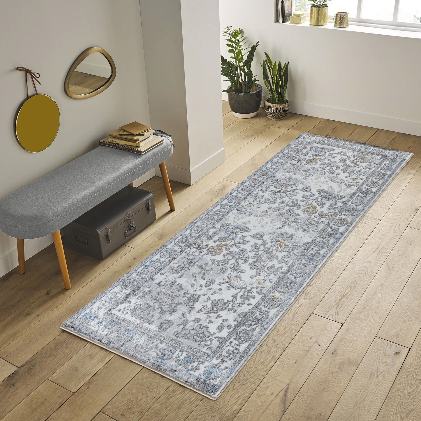 Legacy - 5'3" X 7' Area Rug - Multi / Gray